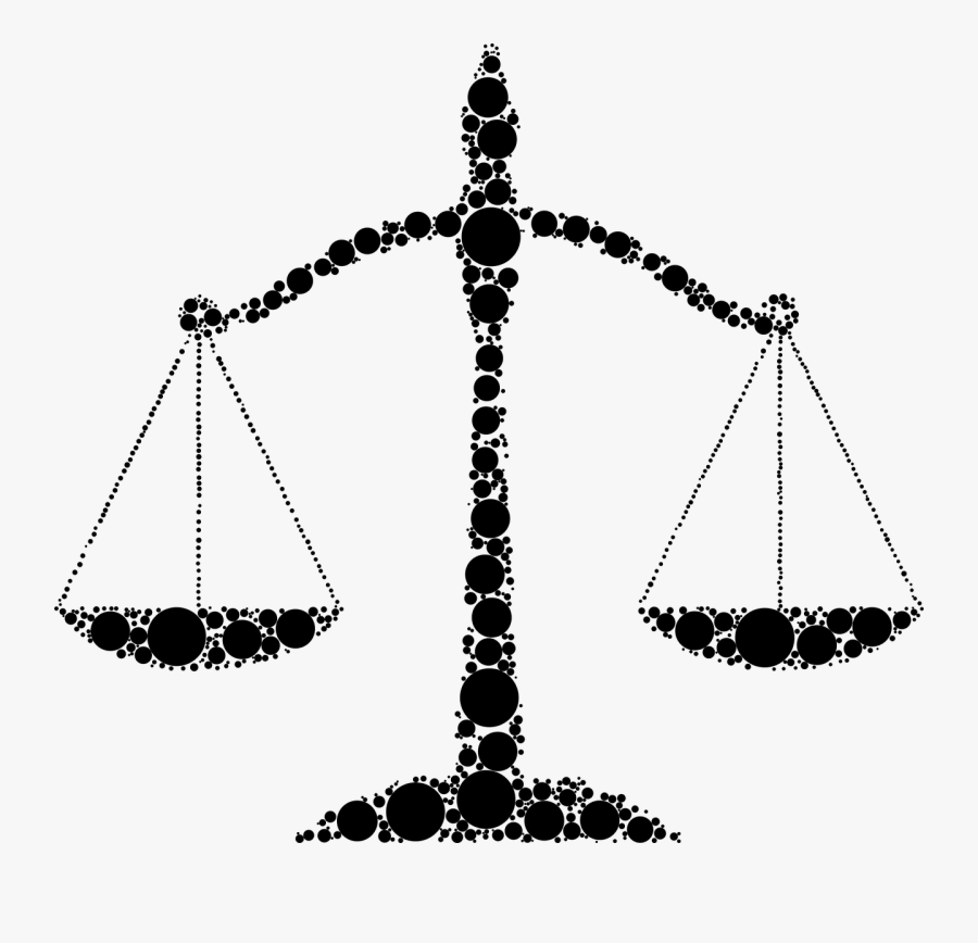 Justice Scales Law Free Picture - Derecho Silueta, Transparent Clipart