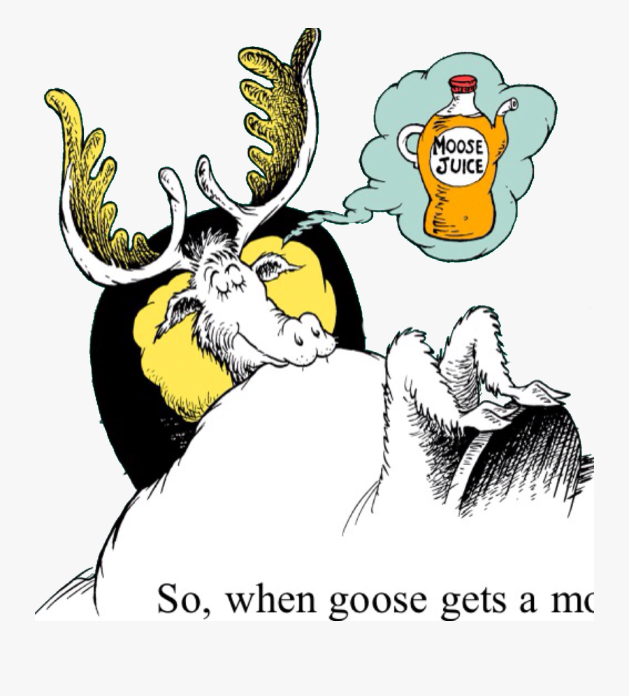 Seuss Wiki - Dr Seuss Moose Juice Goose Juice, Transparent Clipart