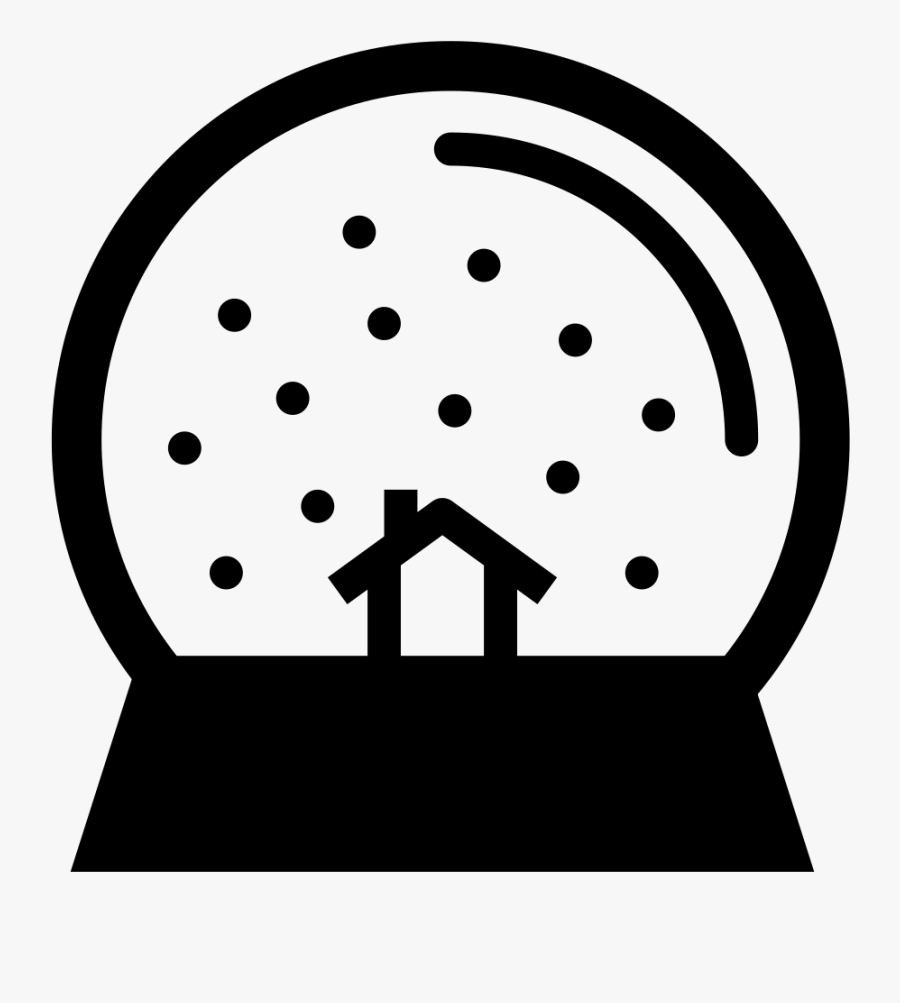 The Noun Project - Snow Globe Icon Transparent, Transparent Clipart