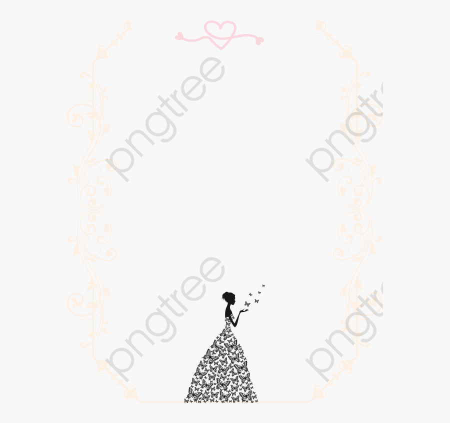 Wedding Invitation Border, Transparent Clipart