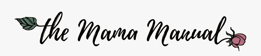 The Mama Manual - Calligraphy, Transparent Clipart