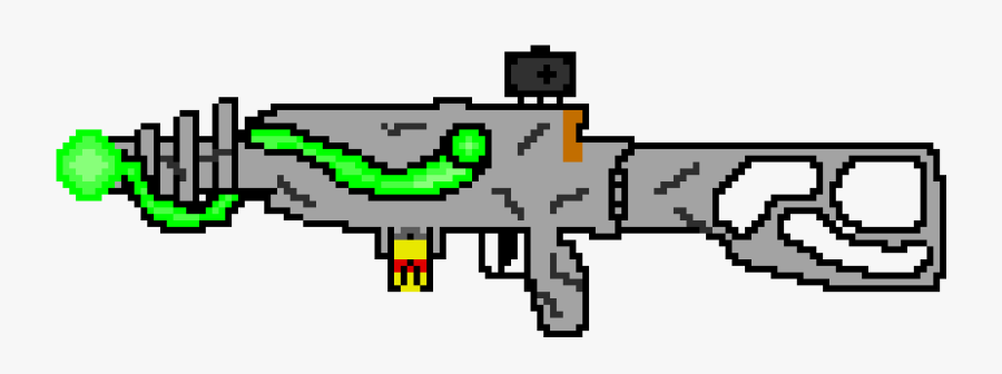 Fallout 3 Plasma Rifle W/ Acog Sight & Microfusion - Plasma Fallout Art, Transparent Clipart