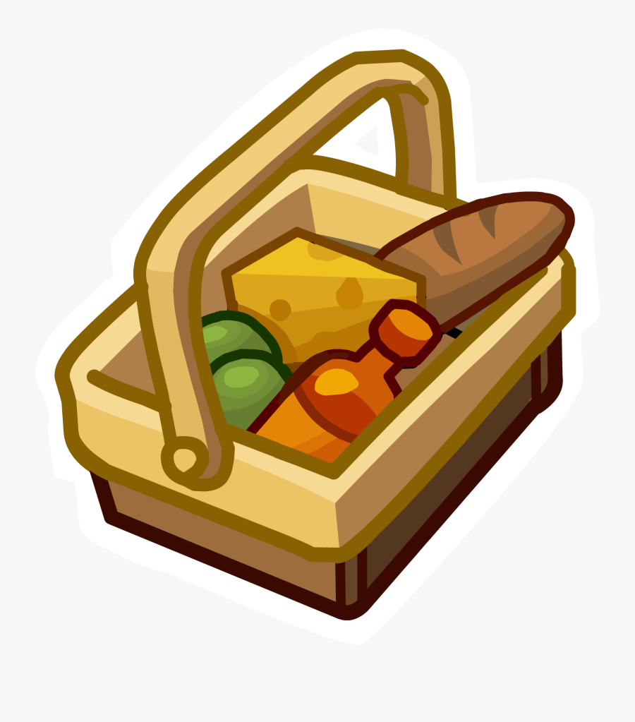 Club Penguin Pin Bundle Image - Picnic Basket, Transparent Clipart