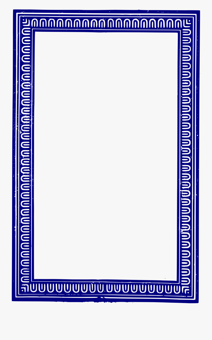 Clip Art Frame Jpg Free - إطار أزرق, Transparent Clipart