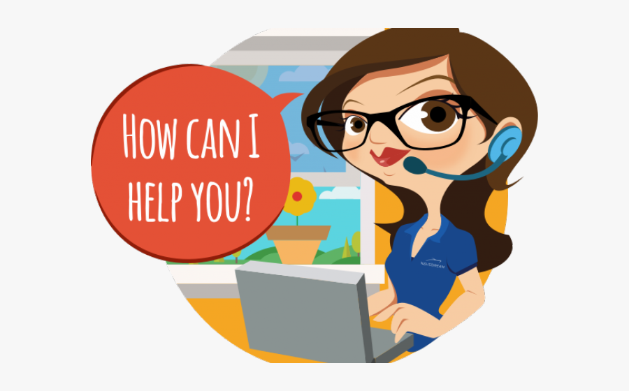 Animated Customer Service Representative, Transparent Clipart