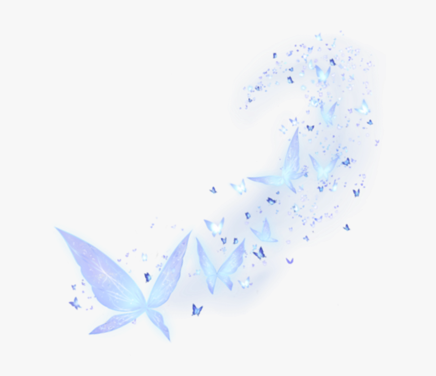 Light Blue Butterfly Png Transparent, Transparent Clipart