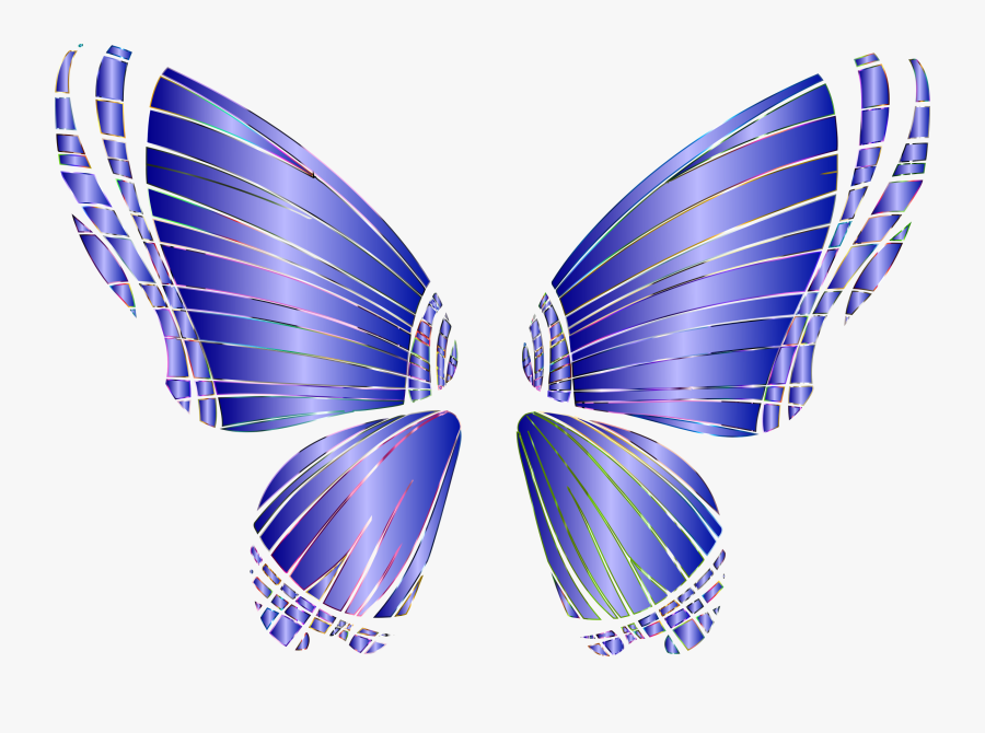 Transparent Butterfly Silhouette Png - Butterfly Wings Clipart Png, Transparent Clipart