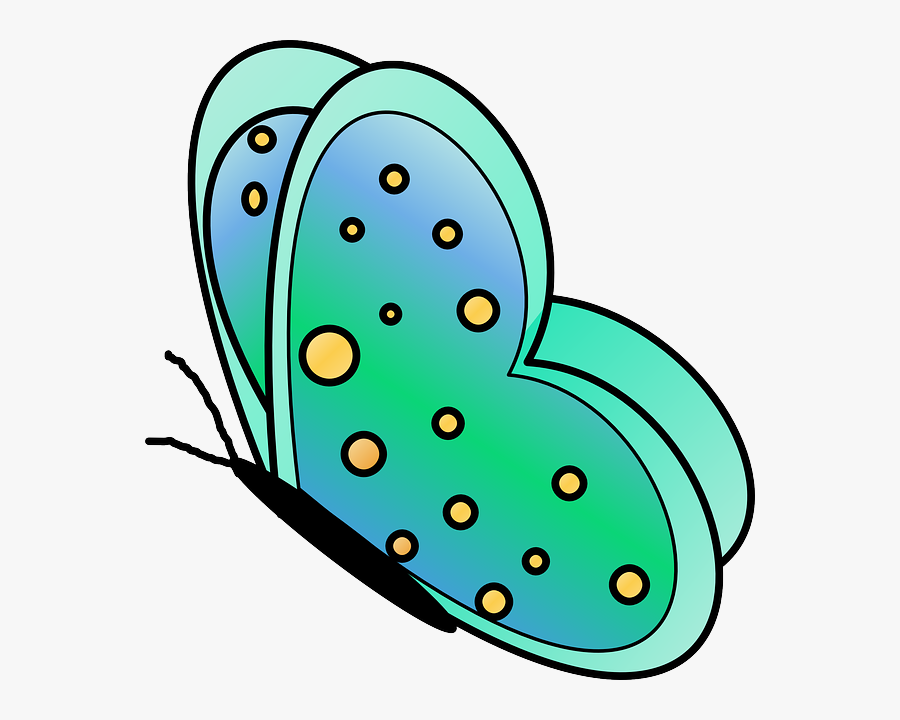 Green Butterfly Clip Art - Butterfly Clip Arts Flying, Transparent Clipart