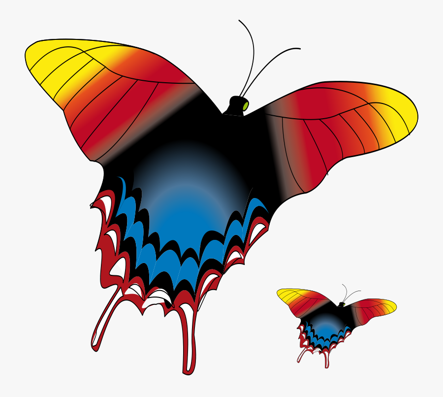 Free Butterfly Blue - Butterfly, Transparent Clipart
