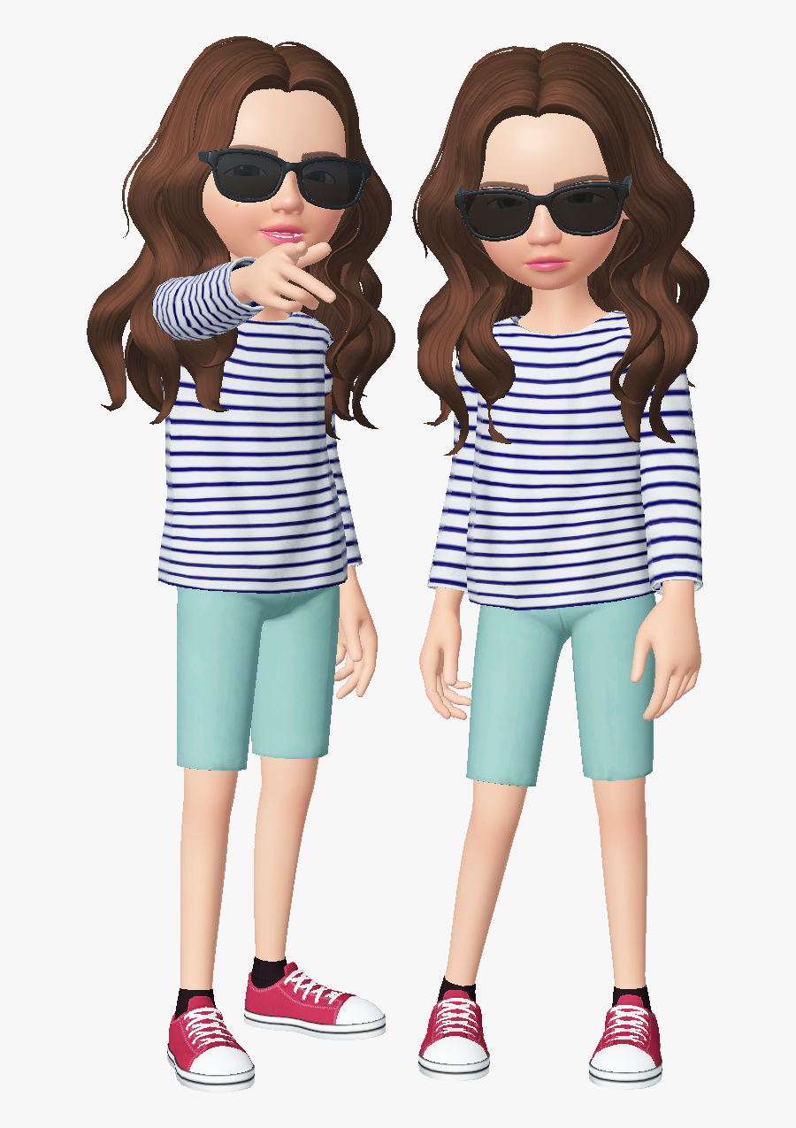 #zepeto #girl #girls #twin #twins #paparazzi #freetoedit - Girl, Transparent Clipart