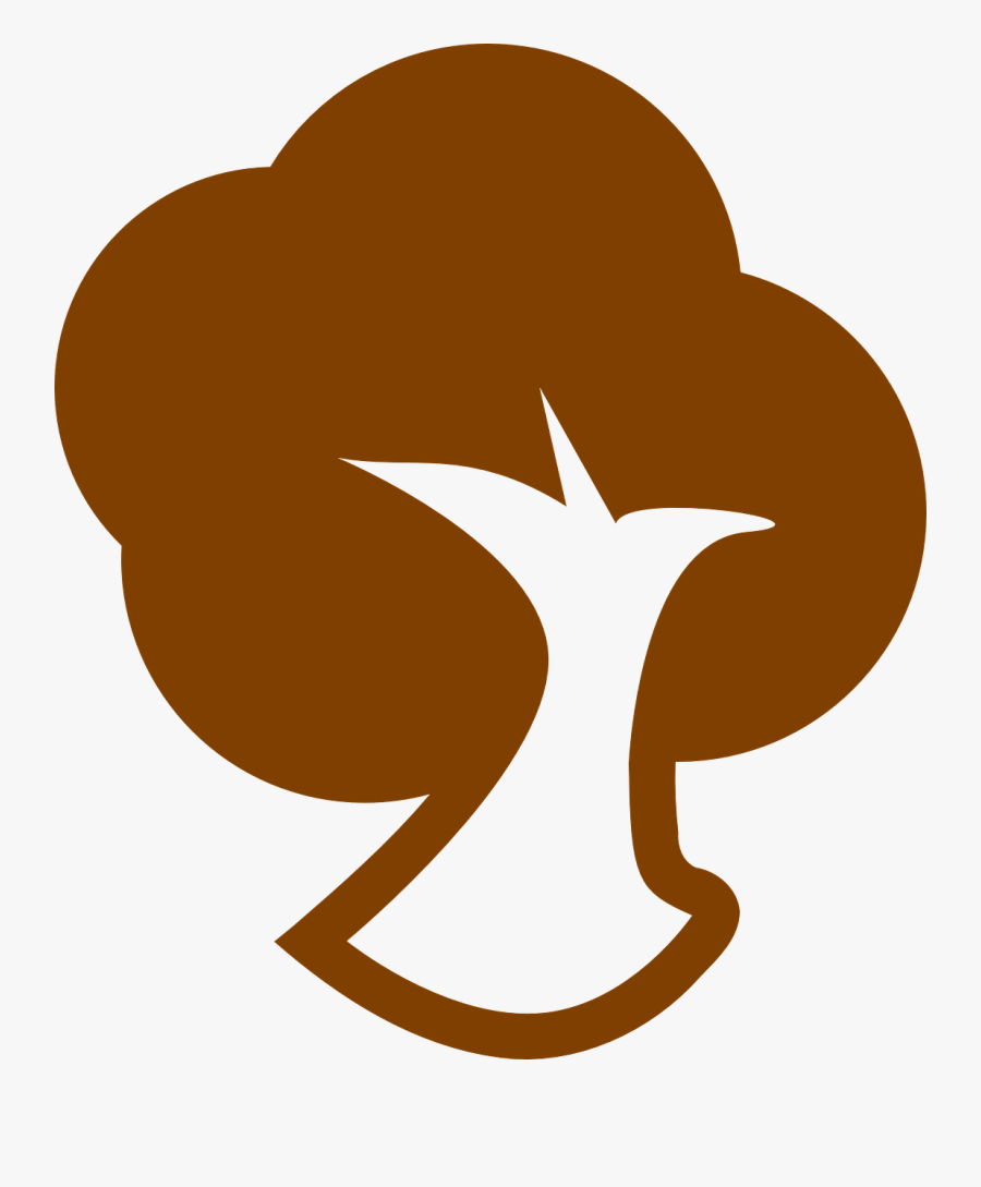 Brown Tree Icon, Transparent Clipart