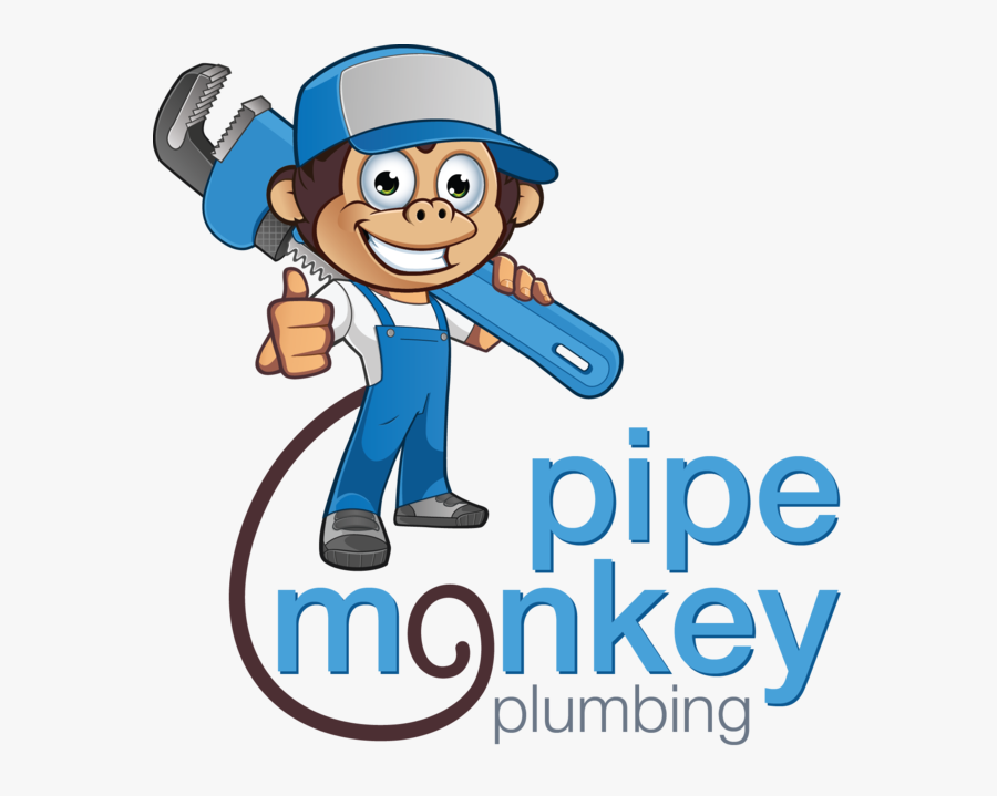 Pipe Monkey Plumbing Clipart , Png Download - Leak Repair Cartoon, Transparent Clipart
