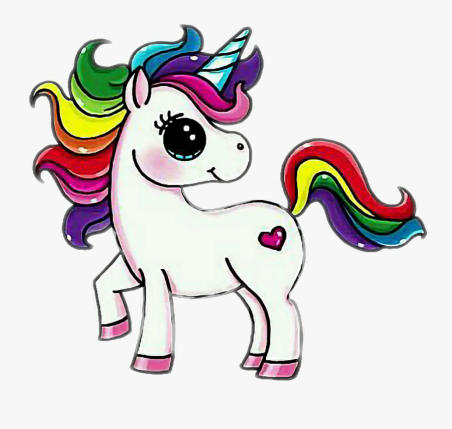 Mq Rainbow Rainbows Unicorn Horse - Unicorn To Draw Cake, Transparent Clipart