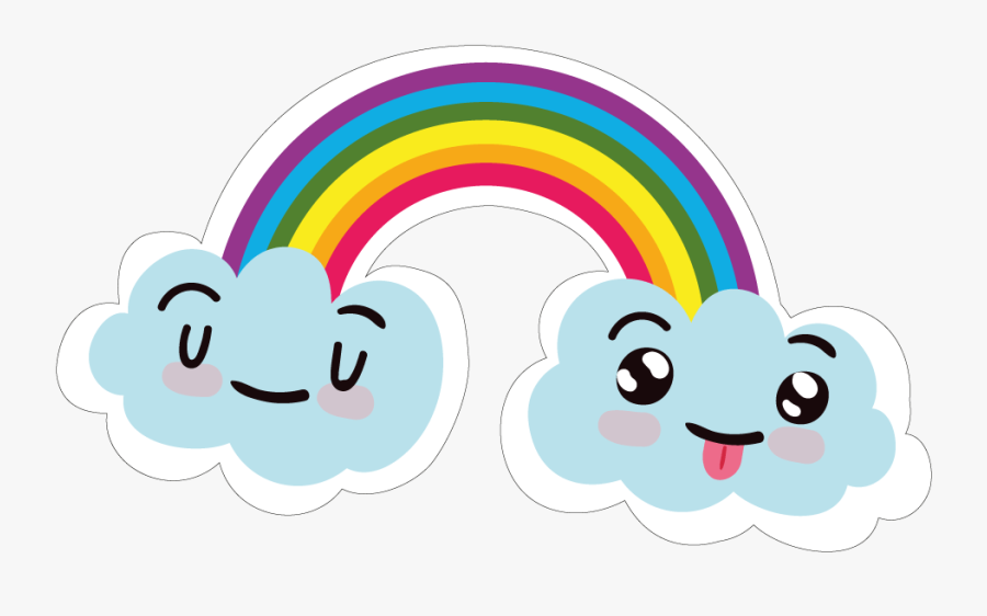 Rainbow - Cute Rainbow 3d Clipart, Transparent Clipart