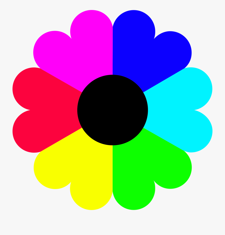 Colorful Clip Art Flower, Transparent Clipart