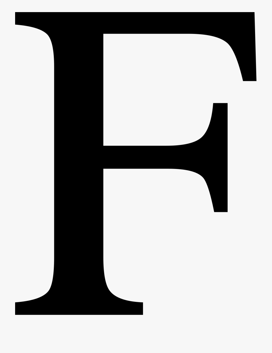 Transparent Letter Clipart Png - Letter F Clipart Black And White, Transparent Clipart