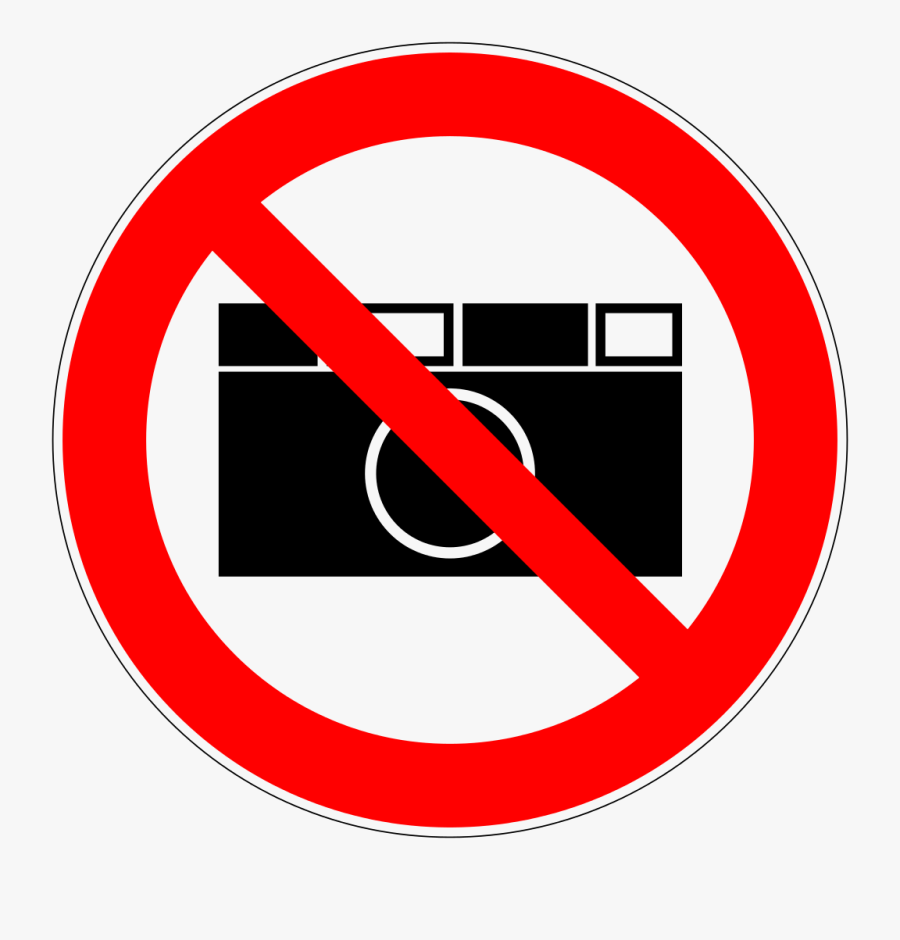 File - Nicht-din Fotografieverbot - Svg - Do Not Take Picture Sign, Transparent Clipart