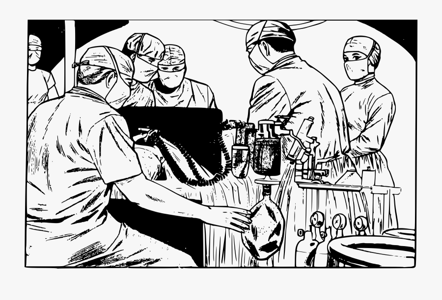 Surgery Drawing At Getdrawings - Doctors In Surgery Sketch, Transparent Clipart