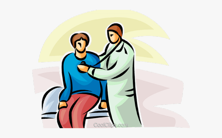 French Clipart Doctor - Doctor Listening To Heartbeat Clipart, Transparent Clipart