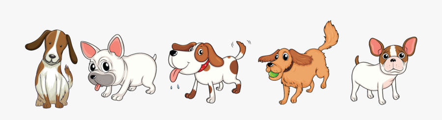Picture - Many Dogs Cartoon, Transparent Clipart