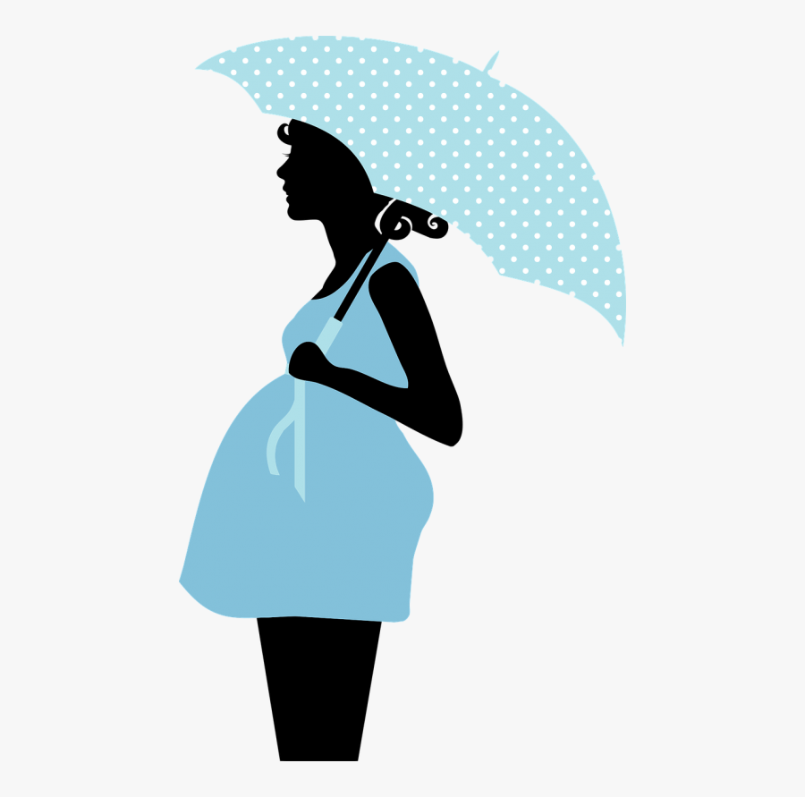 Pregnant Mother Silhouette Clipart , Png Download - Cartoon Pregnant Woman Silhouette, Transparent Clipart