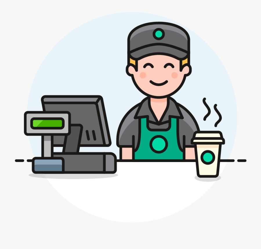 Icon Image Creator Pushsafer - Cartoon Barista Icon, Transparent Clipart