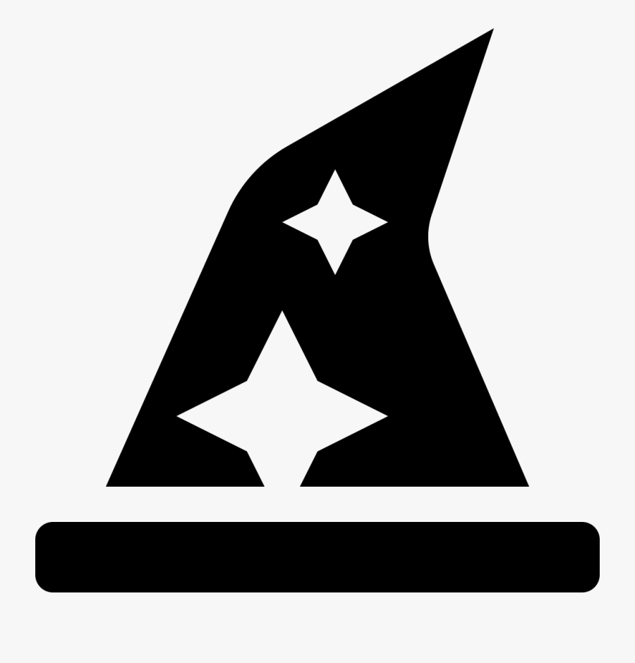Transparent Wizard Hat Png - Triangle, Transparent Clipart