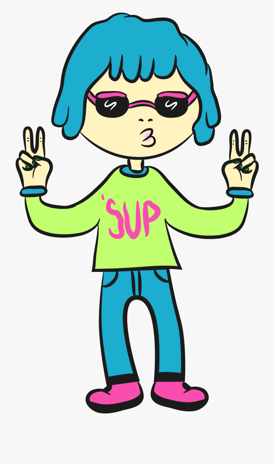 Human Clipart Happy - Cartoon, Transparent Clipart