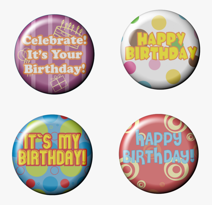 Happy Birthday Button Clipart , Png Download - Circle, Transparent Clipart
