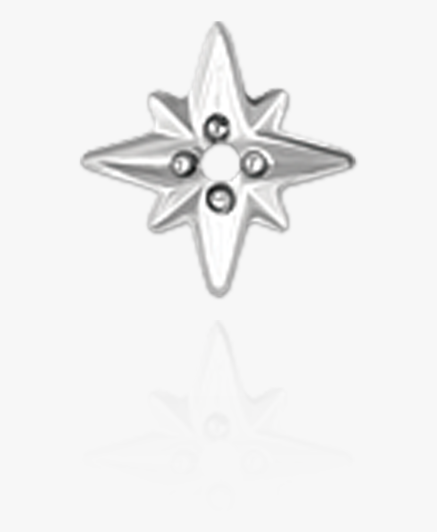 14k Shining Star Trim , Png Download - Body Jewelry, Transparent Clipart