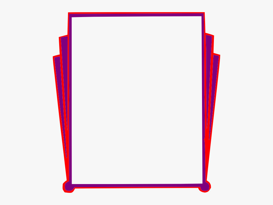 Purple Red Border Clip Art At Clker, Transparent Clipart