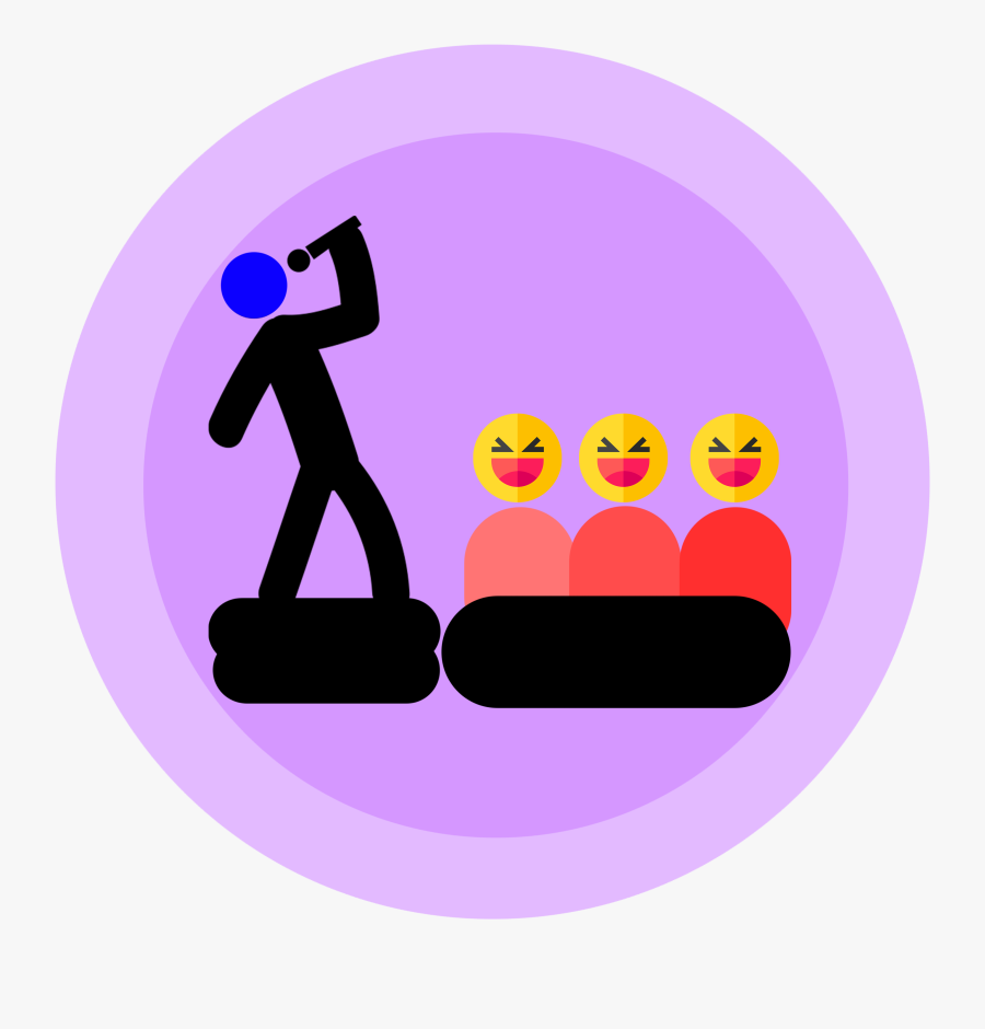 Find Yourself Choking Your Friends By Joking - Circle, Transparent Clipart