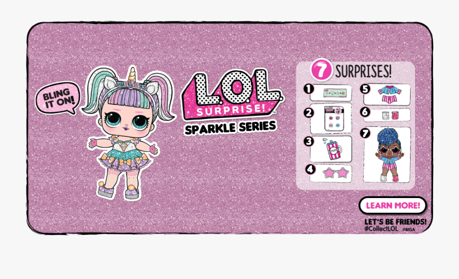 Collectible Dolls With Mix And Match Accessories - Lol Surprise, Transparent Clipart