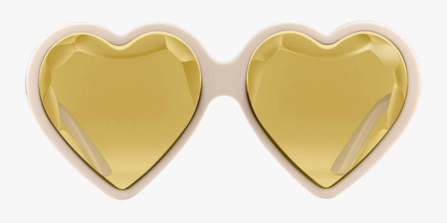 Heart-frame Acetate Sunglasses - Heart, Transparent Clipart