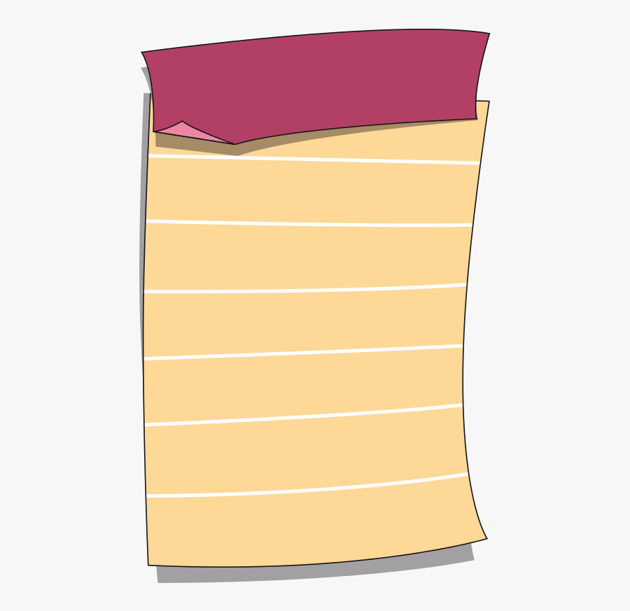 Feuille De Carnet - Paper, Transparent Clipart