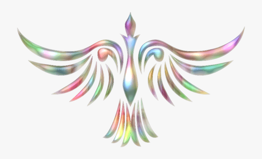 Transparent Rising Sun Clipart Black And White - Transparent Background Phoenix Clip Art, Transparent Clipart