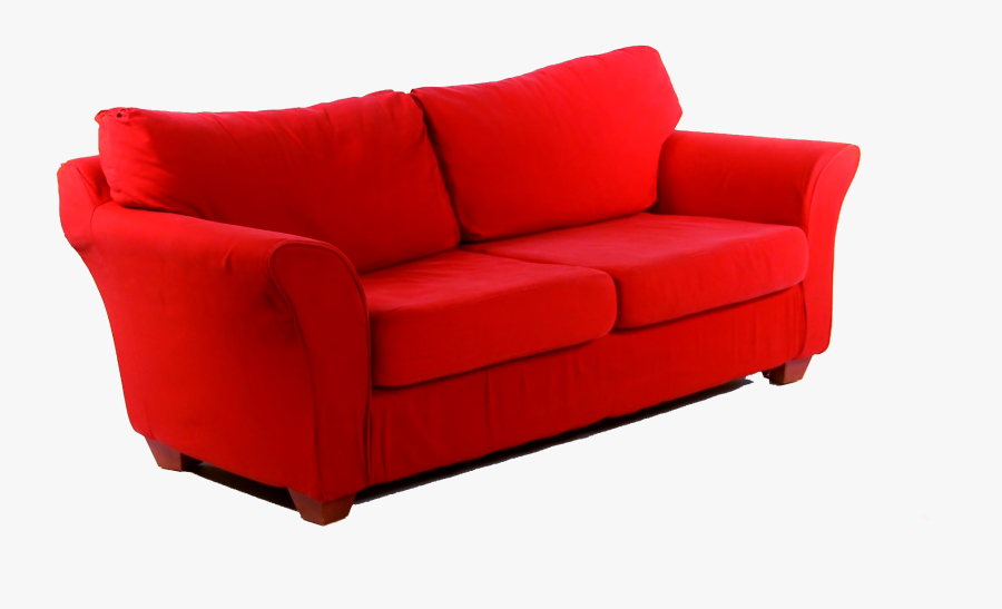 Sofa Clipart Transparent Background - Red Couch, Transparent Clipart