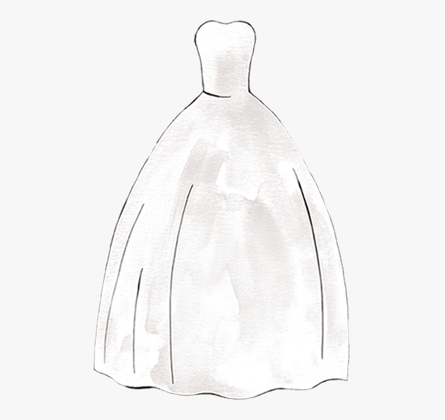 Silhouette Guide - Ball Gown Silhouette Dress, Transparent Clipart