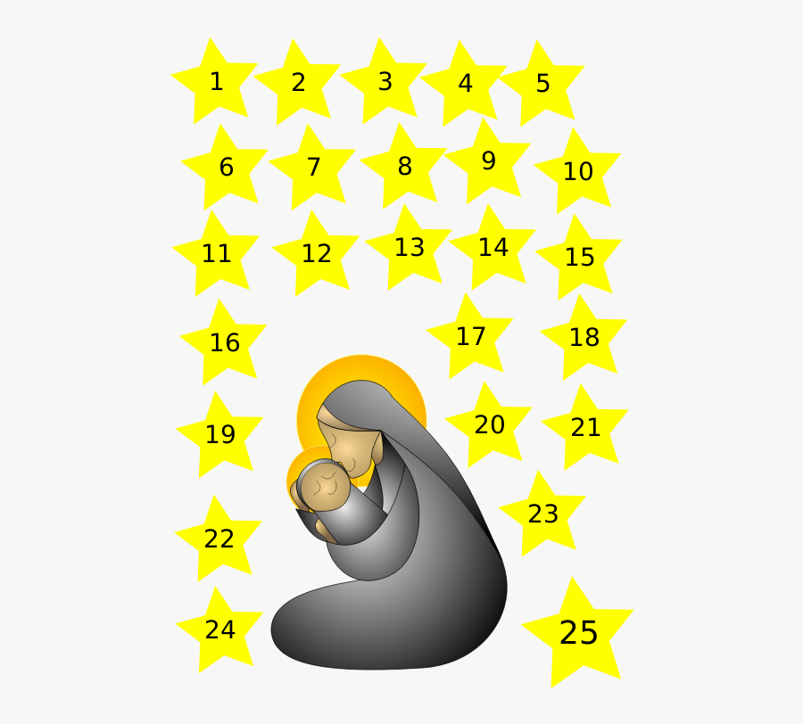 Clipart - Advent Calender - Advent Calendar, Transparent Clipart