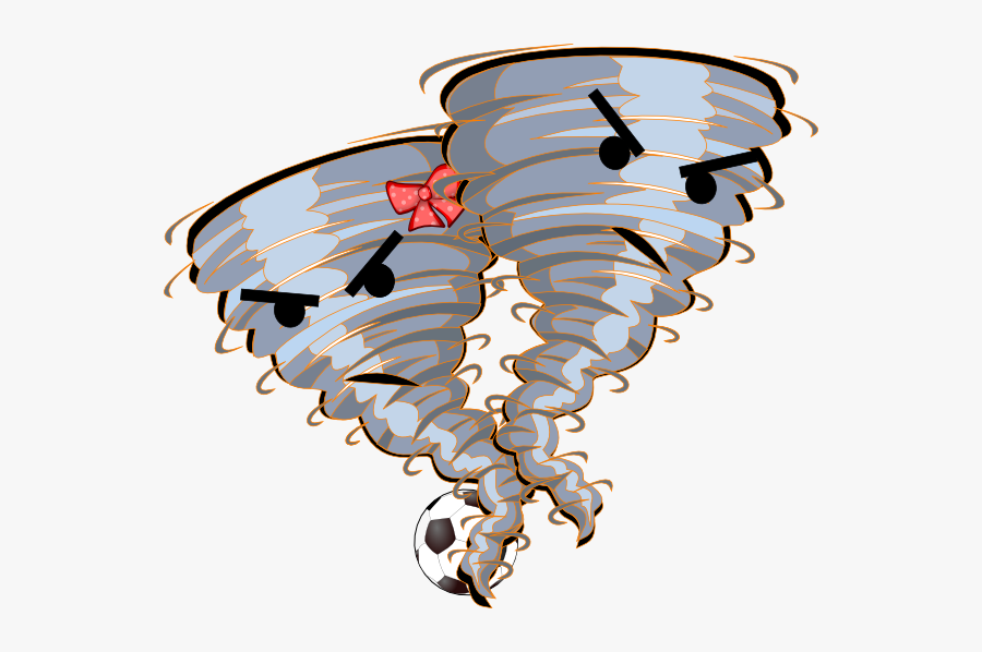 Orange Tornado Clip Art At Clker - Tornado Clipart, Transparent Clipart