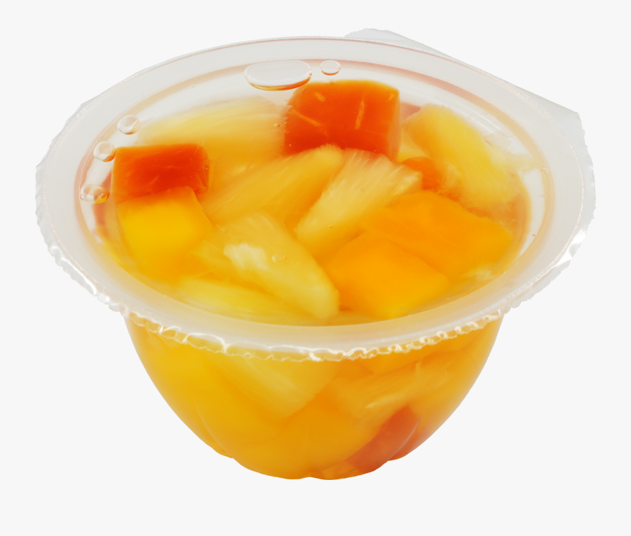 Tropical Fruit Chunks In Passion Fruit Juice - Fruit Cup Png, Transparent Clipart