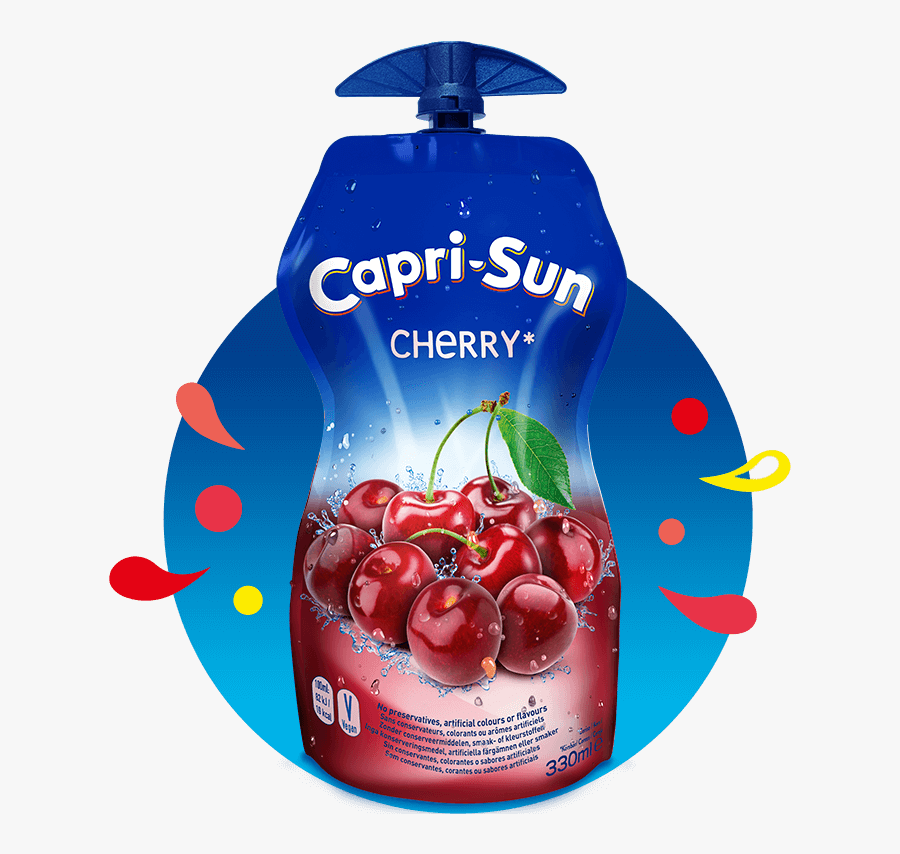 Transparent Cherry Png - Capri Sun Cherry 330ml, Transparent Clipart