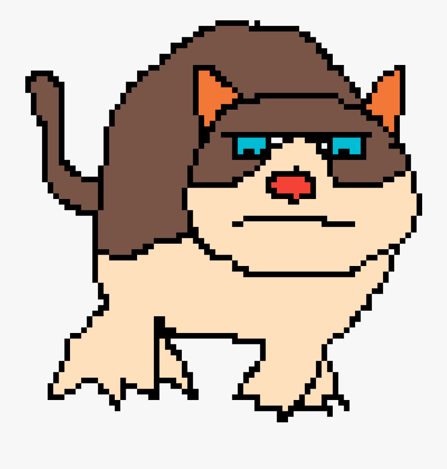 Grumpy Cat - Cartoon, Transparent Clipart