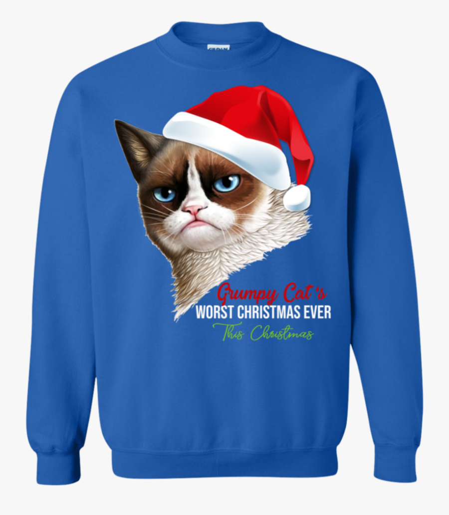 Transparent Grumpy Cat Png - Grumpy Cat Christmas Sweater, Transparent Clipart