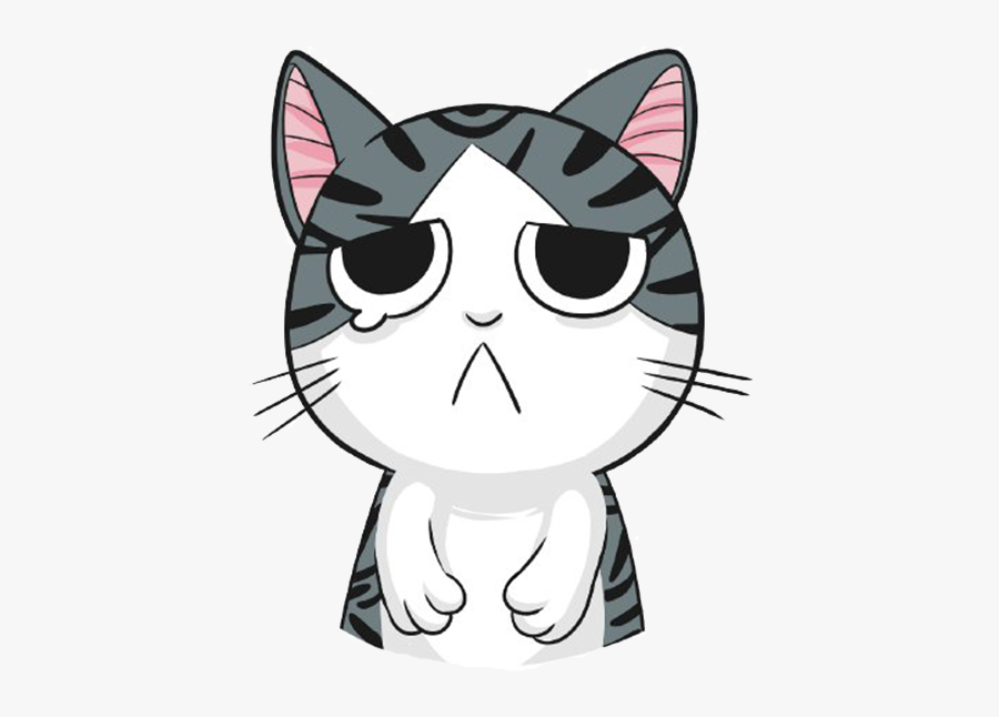 Kitten Cat Whiskers T - Sad Cat Clipart Free, Transparent Clipart