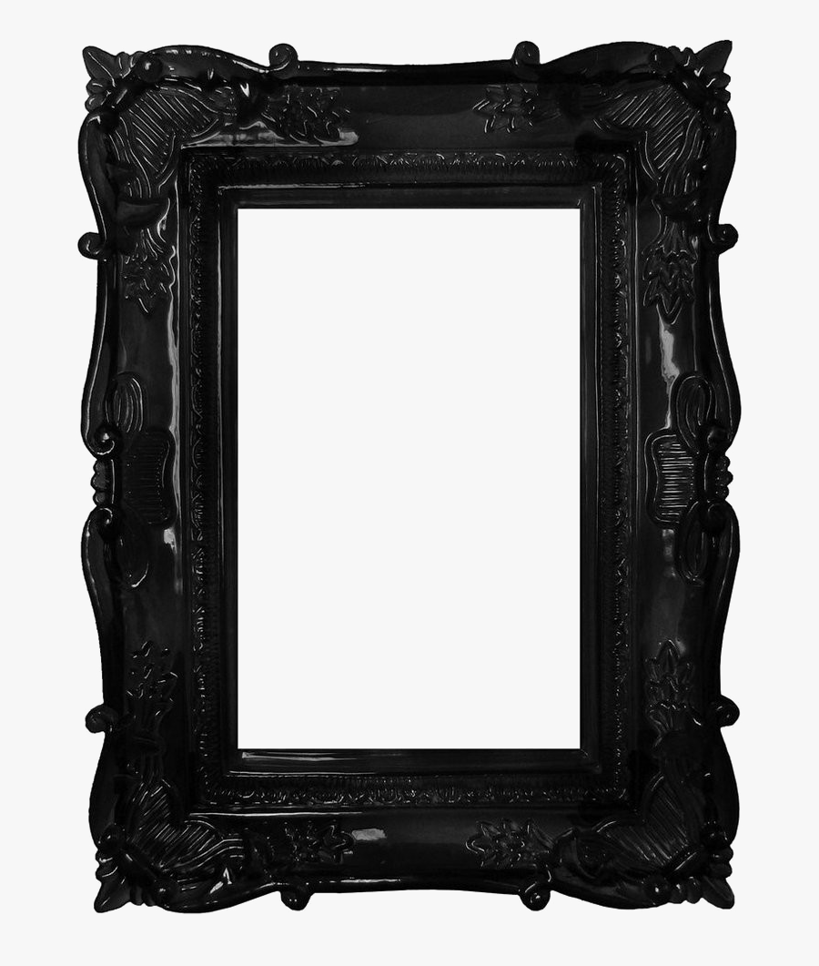 Cool Black Picture Frames, Transparent Clipart