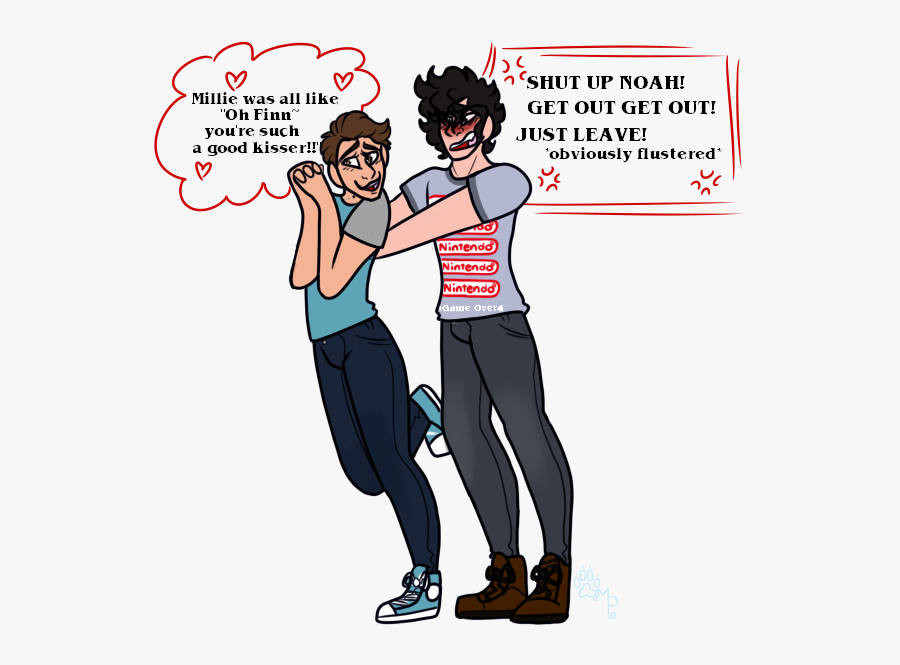 Clip Art Collection Of Free Houghed - Noah Schnapp X Finn Wolfhard, Transparent Clipart