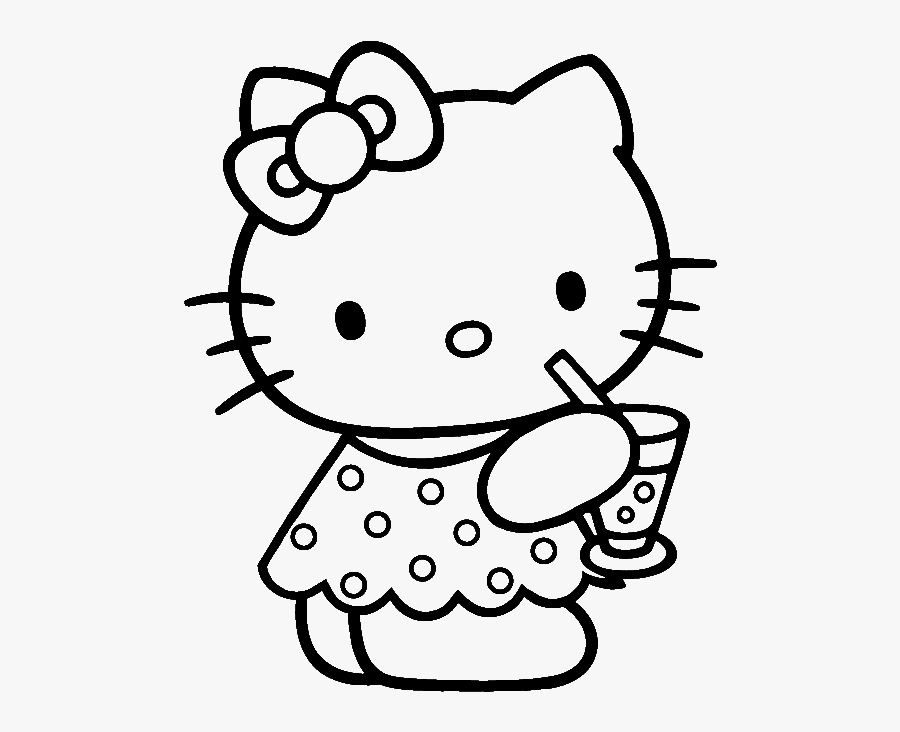 Hello Was Drinking Delicious - Cartoon Characters Image For Coloring, Transparent Clipart