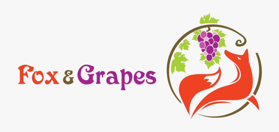 Fox And Grapes - Graphic Design, Transparent Clipart