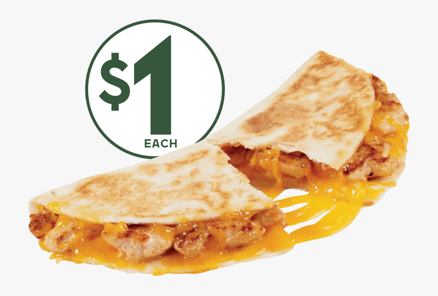 Transparent Quesadilla Png - Chicken Quesadilla Snacker Del Taco Calories, Transparent Clipart